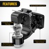 Nilight Pintle Hook Trailer Hitches Receiver Hook Combination 2” Hitch