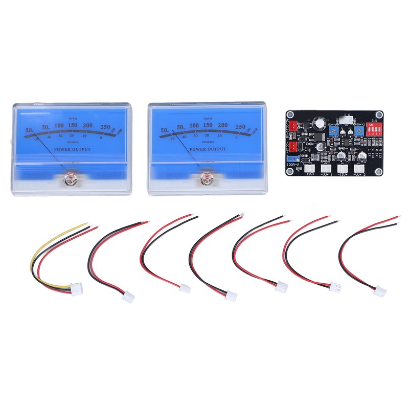 VU Meter Easy Operation ABS Adjustable Backlit Widely Used VU