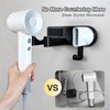 HAVICATO Wall-Mounted Hair Dryer Holder, Adhesive Blow Dryer Holder, Hairdryer