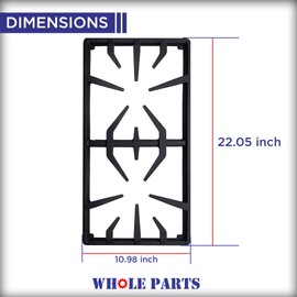 Whole Parts 00145306 Range Burner Grate - Replacement and Compatible with Some Thermador and Bosch Ranges - 2 Yr Warranty