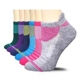 FUNDENCY 6 Pack Women Ankle Athletic Socks Low Cut Breathable Running Tab Socks with Cushion Sole