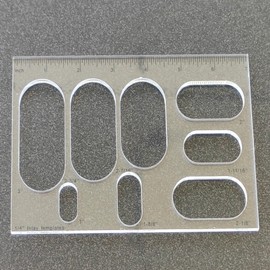 Kingria 8 in1 Bowtie Jia Router Template for Woodworking 1/4'' Thick DIY Router Template Jig Kit Acrylic Grommet Inlay Template Decorative Guide (Grommet)