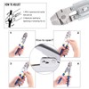 Glarks Up To 2.2mm Wire Rope Crimping Tool With 150Pcs