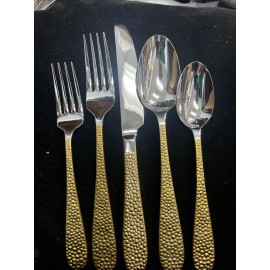 Yamazaki Pebble GOLD 5Pc Place Setting BRAND NEW