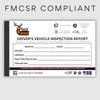 25 Pack Detailed Driver Vehicle Inspection Report Book - 2-Ply