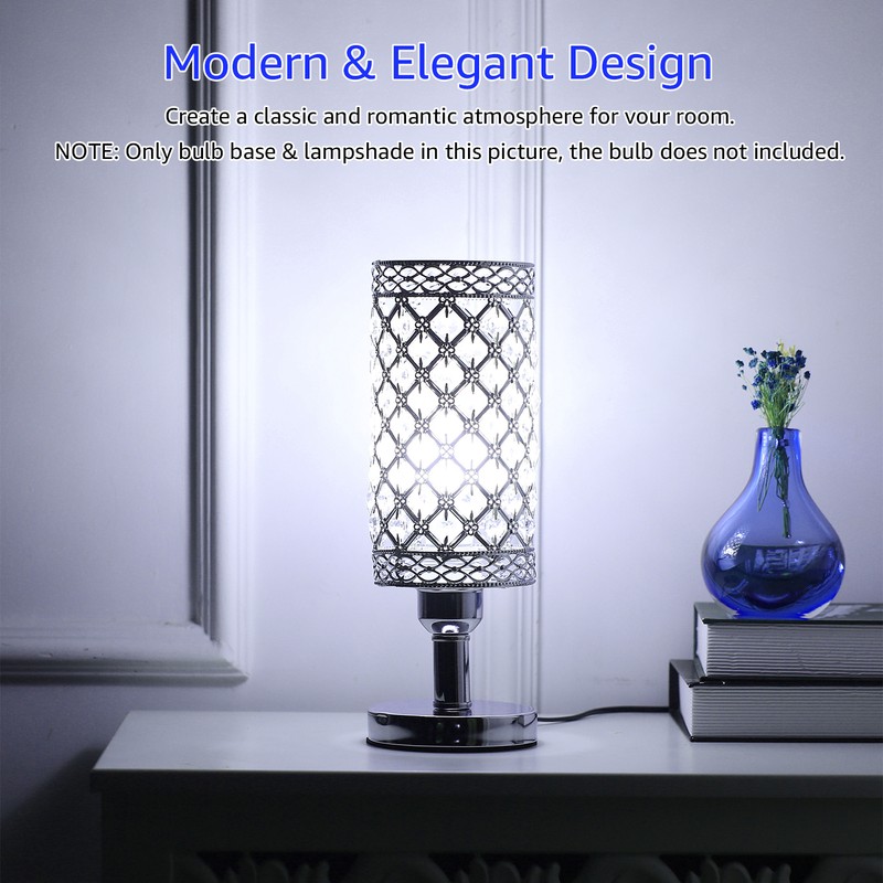 TD001 Modern Crystal Lamps Modern Glam Table Lamp for Bedroom