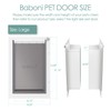 Baboni Pet Door for Wall, Steel Frame and Telescoping Tunnel,