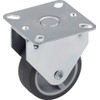 Metafranc fixed castor plate - TPR wheel - soft tread