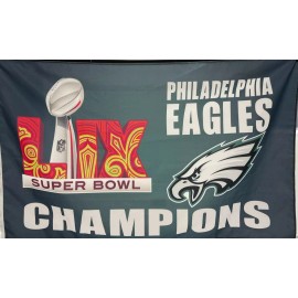 2025 Super Bowl 59 Champions Philadelphia Eagles 3x5 Ft Flag Double Sided OnHand