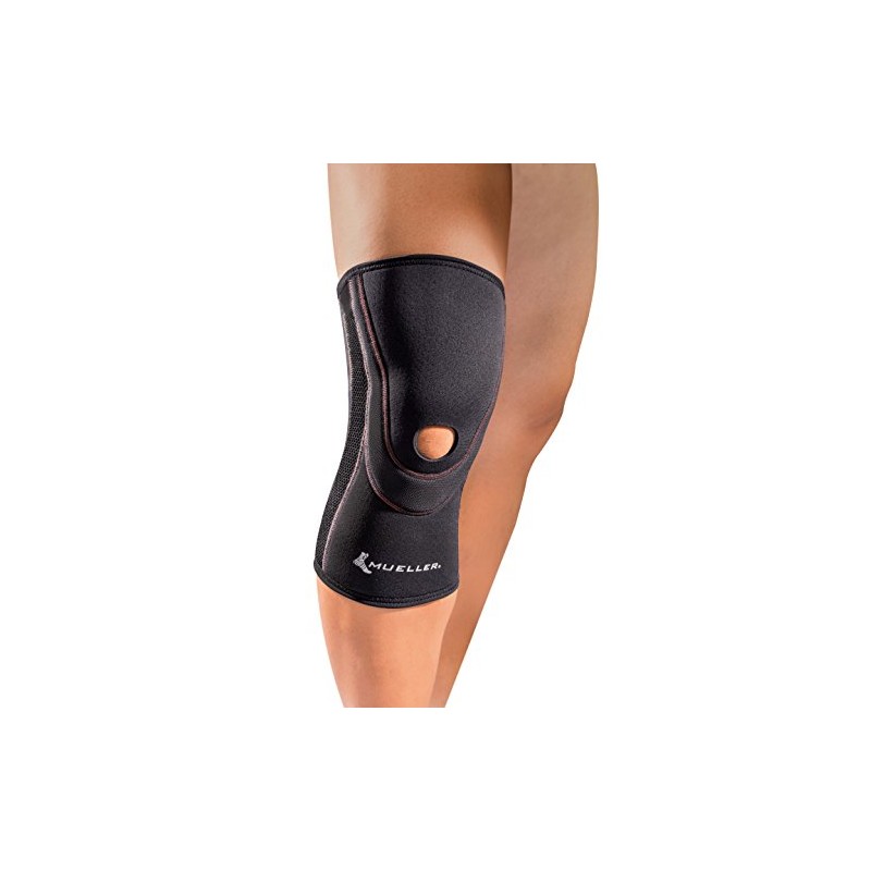MUELLER Breathable Open Patella Knee Sleeve, X-Large, Black