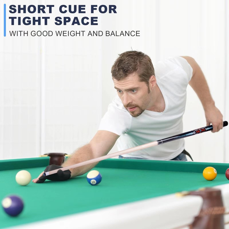 AB Earth 36”/42”/48” Canadian Maple Billiard Short Pool Cues for