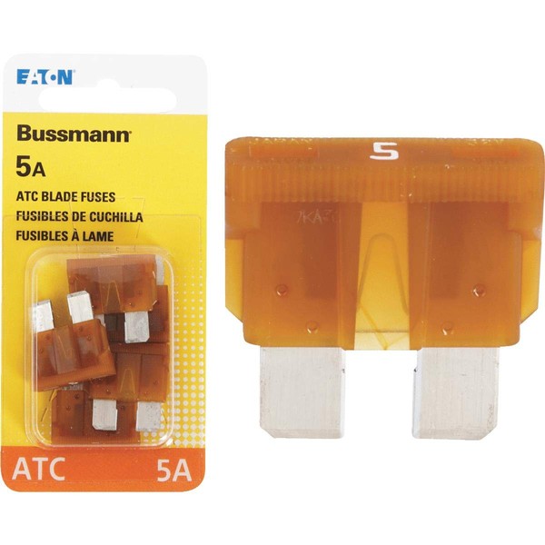 Bussman BP/ATC-5-RP 5 Amp Blade Fuse 5 Count