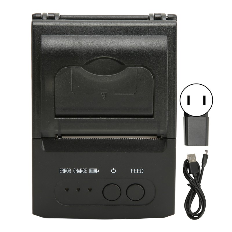 Thermal Printer Portable 58mm Paper Width 2000mAh Rechargeable Thermal Label