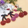 Cherry Bling Keychain Charm Cute Car Keys Keyring Women Shining