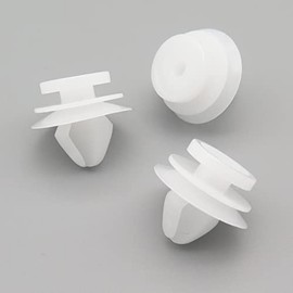 VVO Fasteners- White Plastic Side Body Moulding Strip Trim Clips for Land Rover Range Rover, Range Rover Evoque, Range Rover Sport, (Pack of 10)