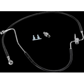Drag Specialties Rear Brake Line Braided Black for 08-10 Harley Davidson Softail
