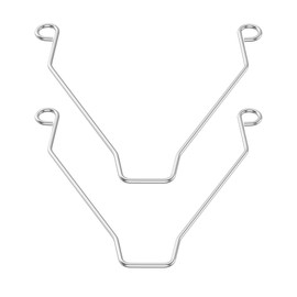 WKZO 2-Pack C350GN Grille Spring Clips for 8.75"x9.125" S97017068 Bathroom Fan Cover, Stainless Steel Ventilation Clips Fits 690/693/VC305C3N/695/696N