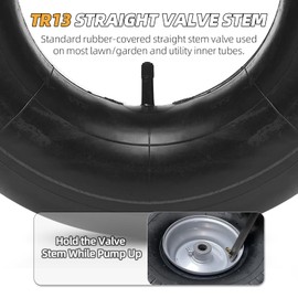 AR-PRO 4.10/3.50-6 Inner Tube(2-Pack) for Wheelbarrows, Snow Blowers, Wagons, Carts, Hand Trucks, Lawn Mowers, Tractors and More