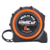 WellCut Retractable Tape Measure, with Metric & Imperial Dimensions, Rubberised