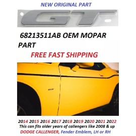 Mopar CHALLENGER GT EMBLEM BADGE NAMEPLATE MOPAR 68213511AB