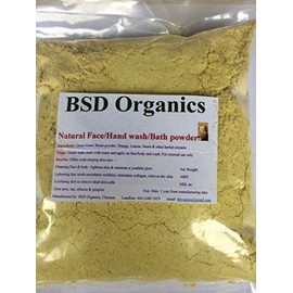 BSD Organics Natural Herbal face wash & bath powder / Cara &Bano (500 Gram / 1.1 Pound)