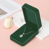 KUKUVR 2 Pieces Classic Velvet Necklace Pendant Box for Jewelry