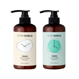 Ronda Global Cure Shield Timing White Oily Shampoo + Hair Pack for Hair Loss