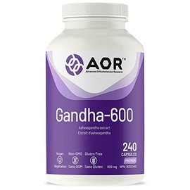 AOR AOR Gandha-600 Ashwagandha Supplement, 240 Capsules, 8-Month Supply for Ashwagandha for Men & Women, 600mg Extract to Support Relaxation, Sleep & Comfort, Non-GMO, Vegan-Friendly Formula for Daily Use