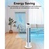 Uthfy Oscillating Bladeless Tower Fan with Remote, Quiet Cooling Portable,