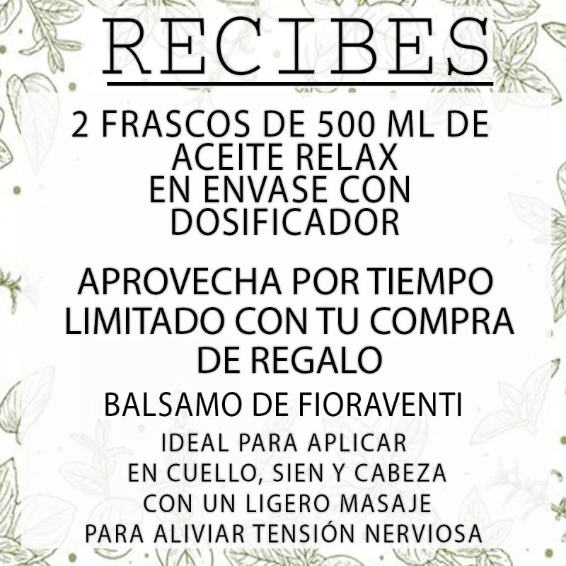 Laferv Aceite Masaje Relajante Aroma Patchouli 2 Frascos 500 Ml