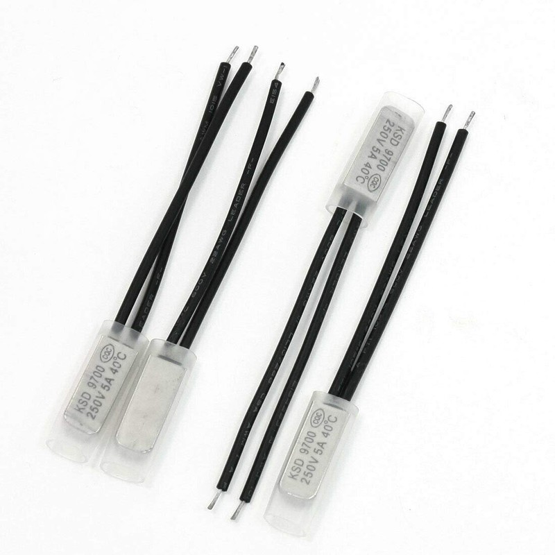 SUPERTOOL 5pcs KSD9700 Thermal Protection Normally Closed/Open Thermostat Bimetal Thermal
