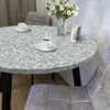 uwdfnwuif Elastic Round Tablecloth Washable Fitted Table Cover for Indoor