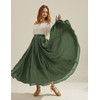 Scarlet Darkness Women Casual Maxi Skirt Flowy Bohemian Renaissance Long