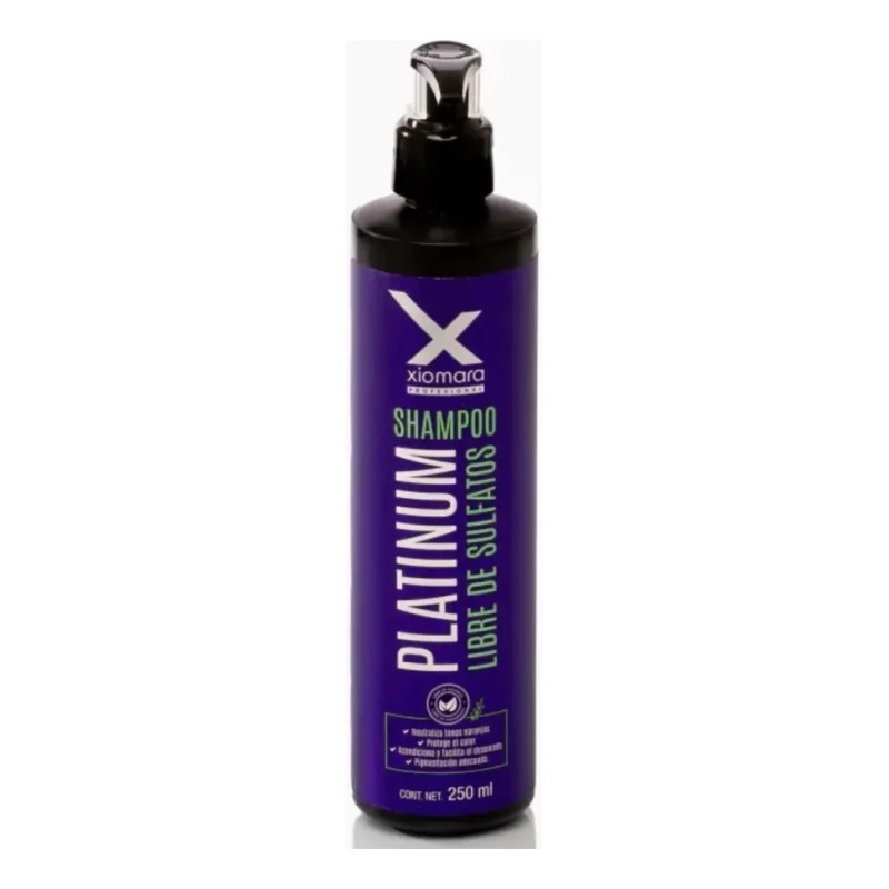 Shampoo Libre De Sulfatos Neutraliza Tonos Naranjas Xiomara