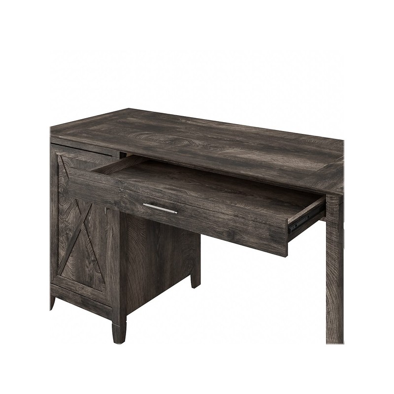 Bush Furniture Key West Computer Desk with Keyboard Tray and