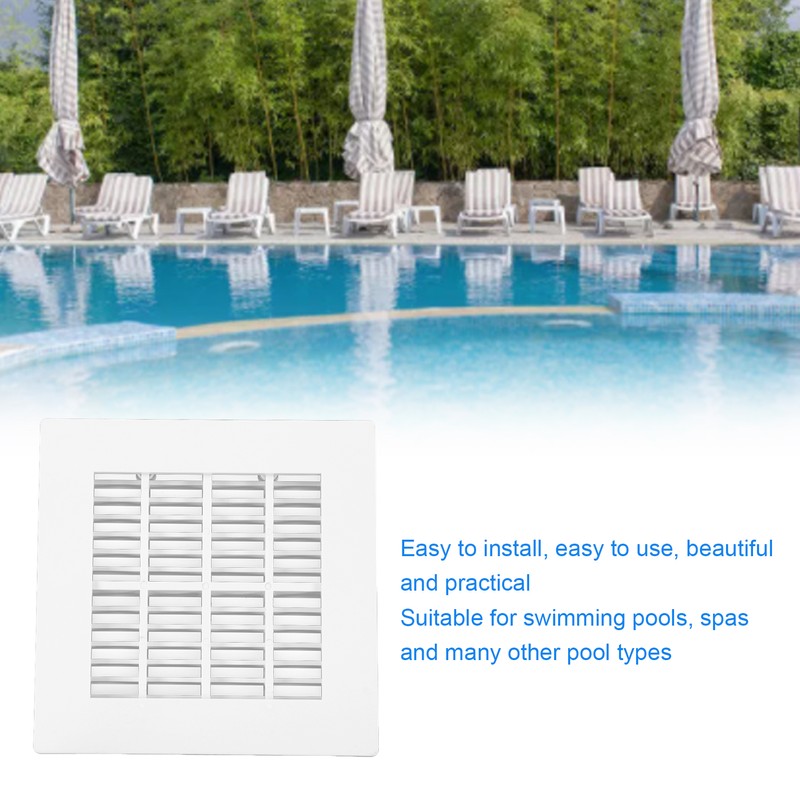 Floor Drain Cover Quadrate Multipurpose Swimming Pool Main Drainage Port