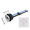 TAODAN Black Toilet 38mm Threaded Diameter Double Push Flush Button