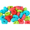 Assorted Sour Fruit Flavored Crunchy Candy Coated Gummy Candy Rings