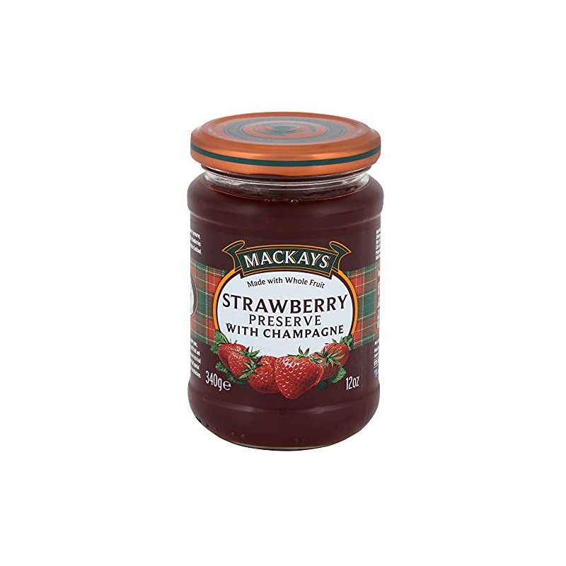 Mackays Strawberry Preserve With Champagne, 12 Ounce
