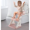 PandaEar Training Toilet Ladder, Toilet Potty Training Seat with Step