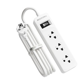 US to EU Adapter, US Plug Adapter to EU, 3 Way for American Electronic Devices, USA Adapter Socket, Travel from the United States, Canada, France, Spain, White