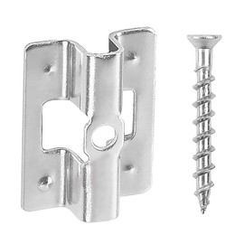 Pack of 100 Patio Clips Stainless Steel with Screws, WPC Clips, Stainless Steel Patio Clips, 6-9 mm WPC Planks Mounting Clips for Bamboo Wood Floor Closure (7 mm)