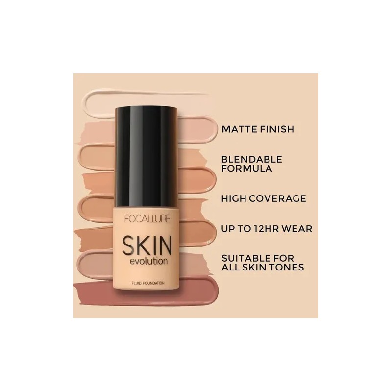 Focallure Skin Evolution Base Líquida + Corrector 2 Piezas