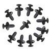 Lantee 100 Pcs Car Front Fender Skirt Push-Type Plastic Nylon