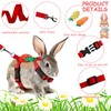 3 Pieces Adjustable Rabbit Harness and Leash Bunny Harness Vest