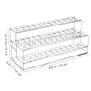 Gatuida Pen and Crayon Organizer, Clear Plastic, 48 Slots, 9.44