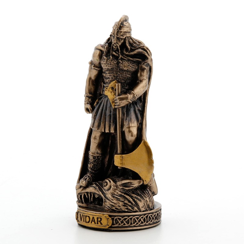Veronese Design Norse Gods Miniature Figurine (Vidar, Bronze)
