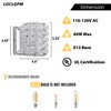 LOCLGPM Modern Chrome Crystal Wall Sconces, Elegant Bathroom Vanity Wall