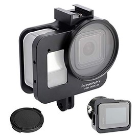 Forevercam Aluminum Cover Case Competible for Gopro Hero 8 Action Camera Housing Cover Without Back Cover, 2019 Hero 8 Black Cage Accessories