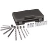 OTC 4651 Screw, Bolt, and Stud Extractor Set - 25 Piece - with Drill Bits and Guides